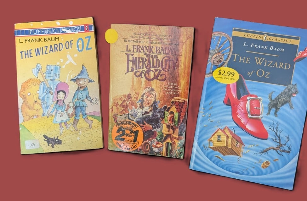 Group of 3 Wizard of Oz Books: The Wizard of Oz" (2) "Emerald City of Oz