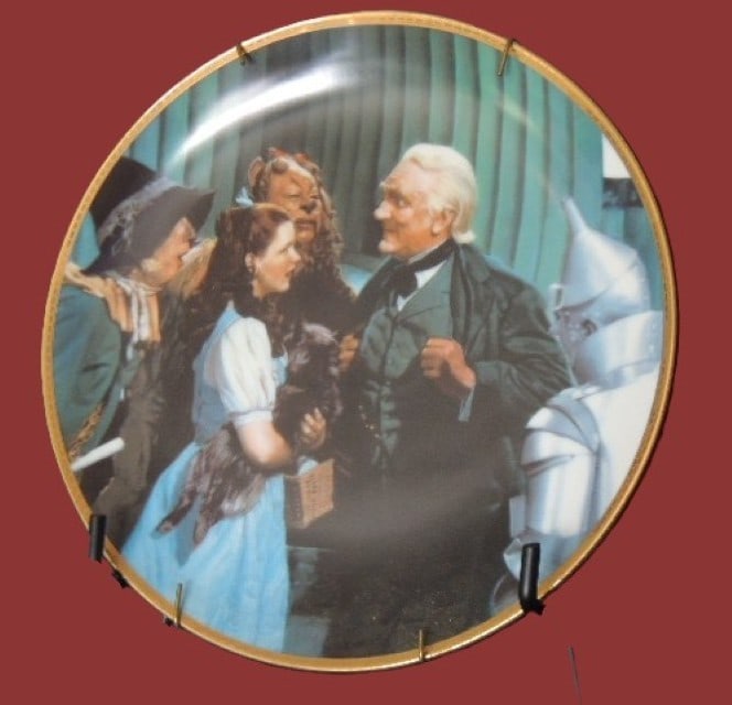 1988 Wizard of Oz Collector Plate: 1988 The Wizard of Oz "The Great and Powerful Oz" Hamilton Collection Plate No Box