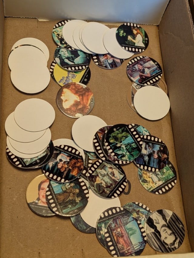 Lot of 50 Wizard of Oz Pogs/Milk caps (Not Framed): From Turner Entertainment