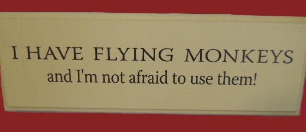 "I Have Flying Monkeys?" Sign: The sign says it all