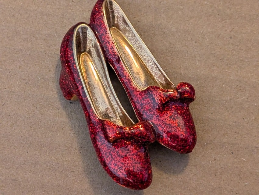 Ruby Slippers Jewelry Pin (1 of 1)