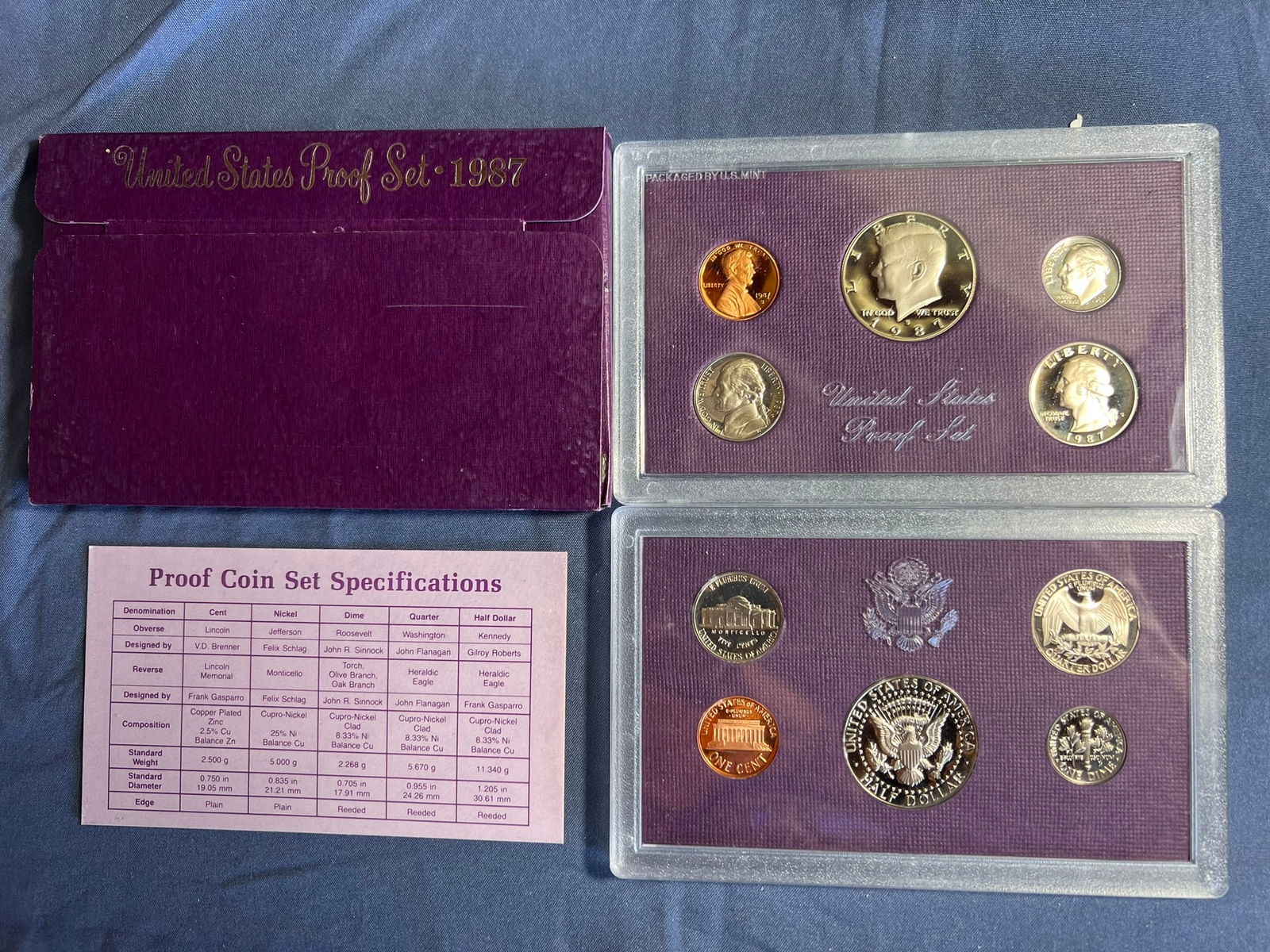 1987S Proof Set, 5 Coins PR (1 of 1)
