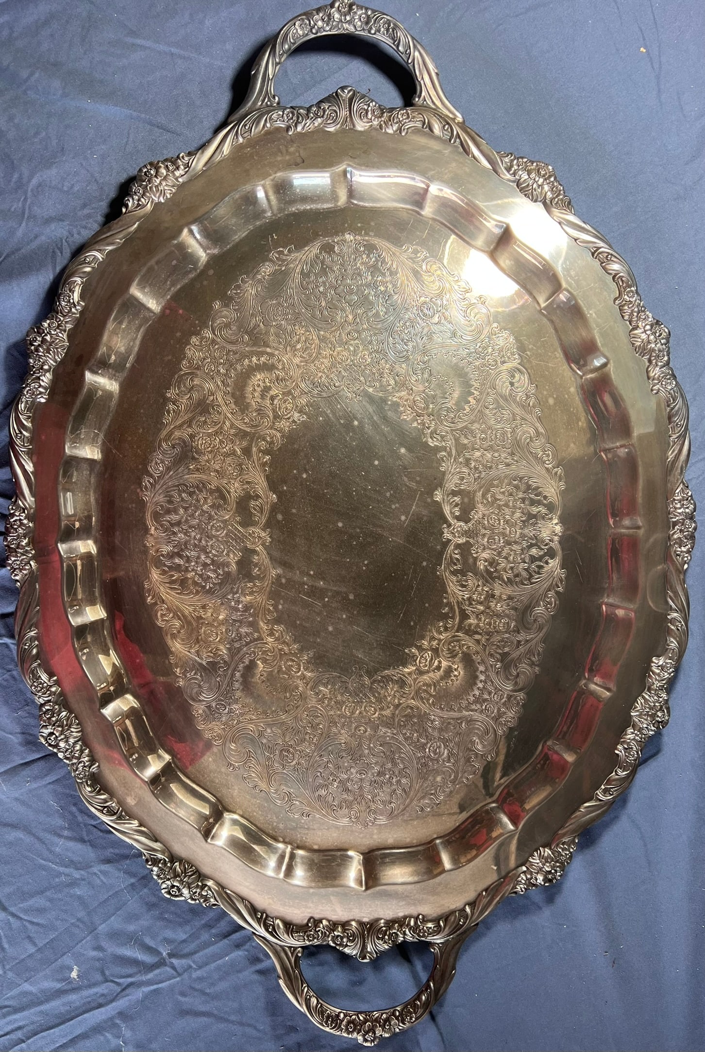 Large Silver Serving Trays (1 of 8)