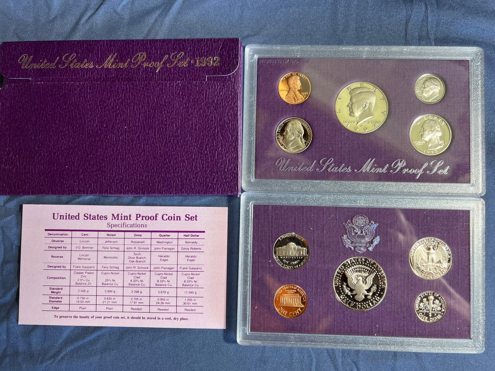 1992 S Proof Set, 5 Coins PR (1 of 1)