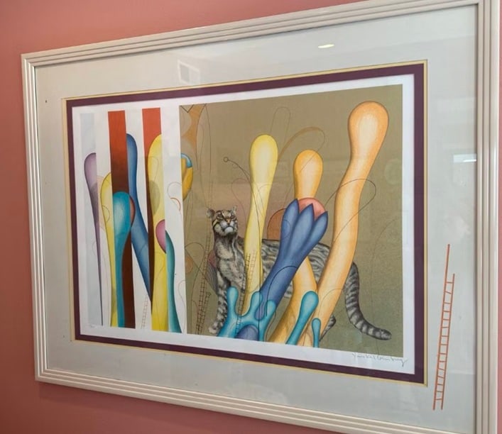 Large Cat Serigraph - 3