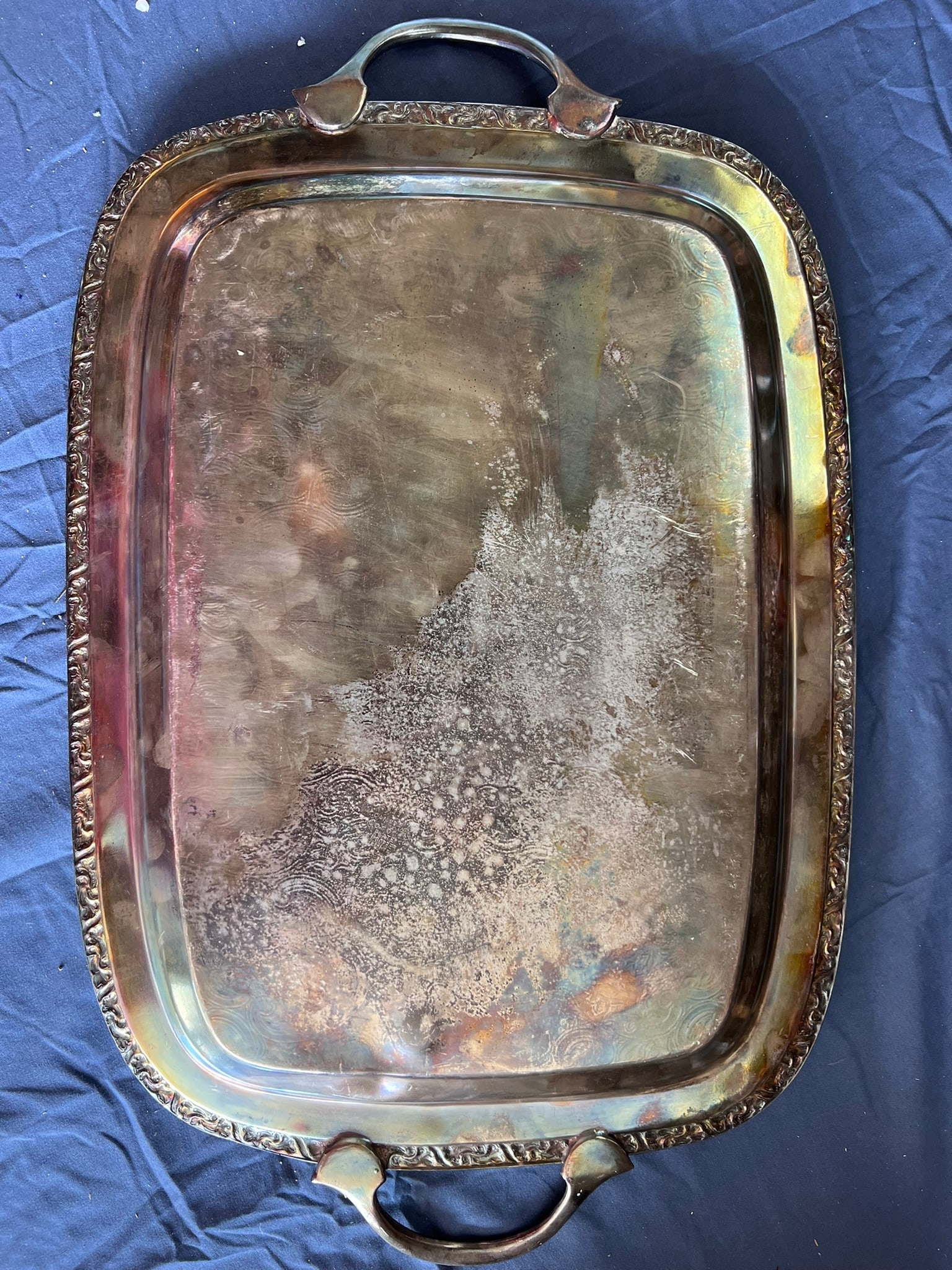 Large Silver Serving Trays - 5