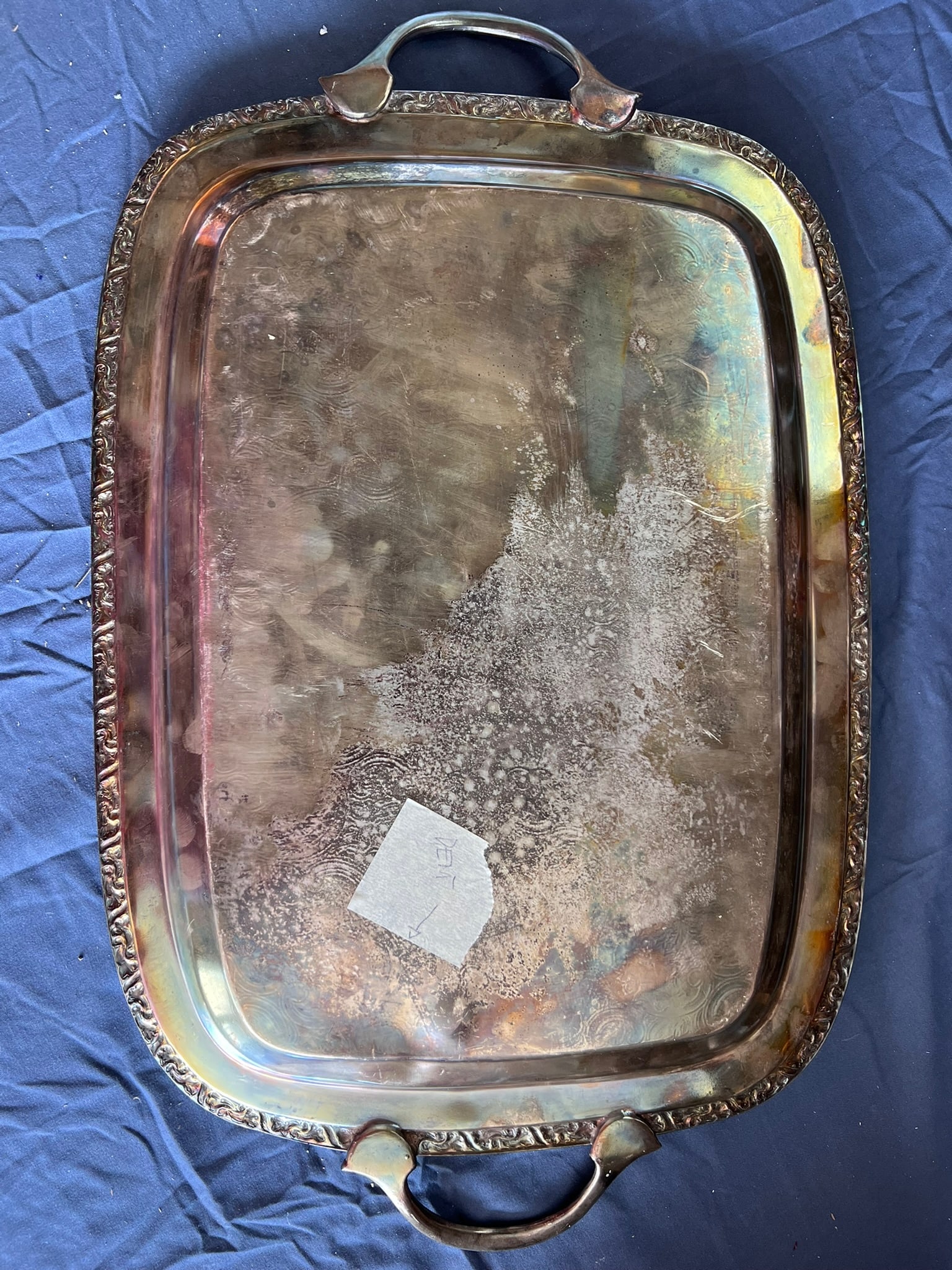Large Silver Serving Trays - 6