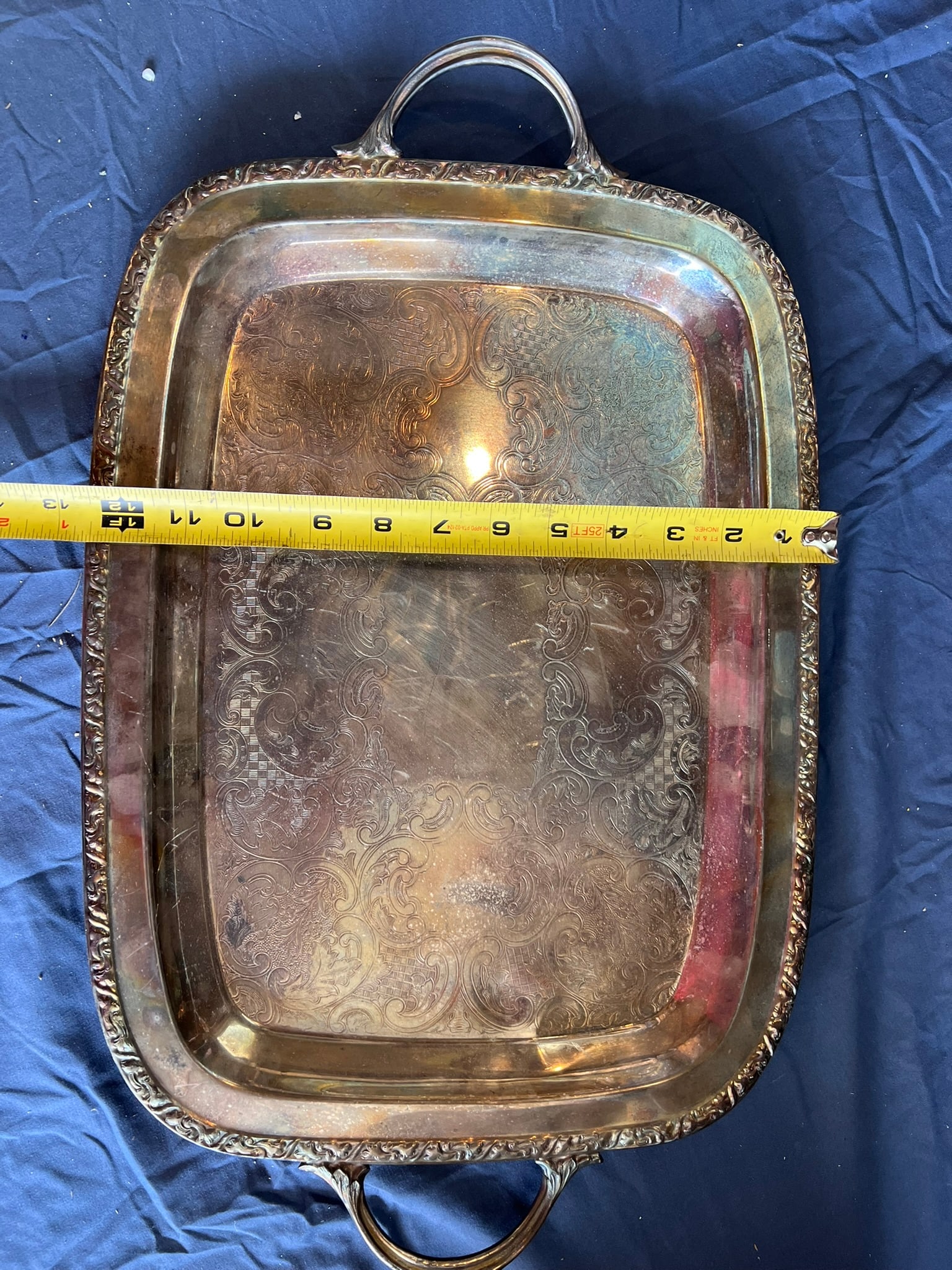 Large Silver Serving Trays - 7