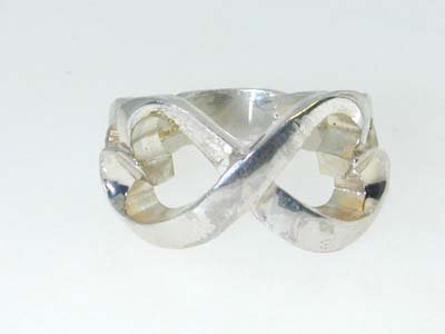 Tiffany & Co Silver Ring: The size othe ring is 8.75. The weight of the ring 6.4 g.