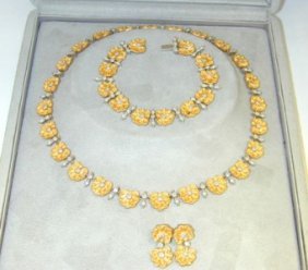 Buccellati 18K 2 Toned (Yellow-White) Gold Diamond