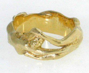 Buccellati 18K Yellow Gold Erotica Band.: Buccellati 18K Yellow Gold Erotica Band.The total ring's weight is 9.8 grams.The size of the ring is 7.25"