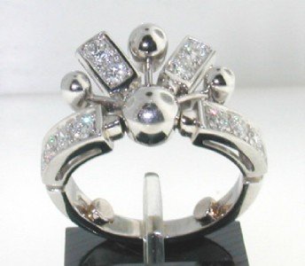 Bvlgari 18K White Gold, Diamond Ring.: Bvlgari 18K White Gold, Diamond ring The total ring's weight is 7.2 grams. The total weight of diamond: 1.2 cts. G color VS clarity The ring size is 4.5"