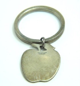 Tiffany & Co Silver Keychain: Tiffany & Co Silver Keychain. Pin's weight is 14.5 grams. The measurement of keychain: 2.25".