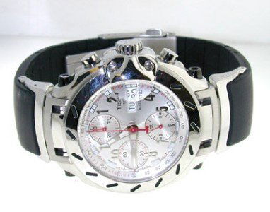 Tissot Stainless Steel Skeleton Watch.: Tissot Stainless Steel Skeleton Watch. The total watch's weight is 148 grams. The measurements of the watch head is 40 mm and 9 mm thick. The measurements of watch: 6" Long Swiss Made Water Resistant