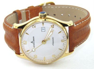 Jacques du Manoir Skeleton Brown Leather Strap watc: Brand New Jacques du Manoir Stainless Steel Skeleton Brown Leather Strap Men watch The total watch's weight is 62 grams. The measurements of watch head is 37 x 39 mm and 8 mm thick. The length of watc
