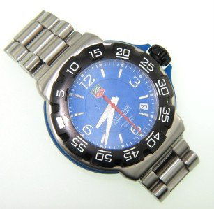 Tag Heuer DateJust Stainless Steel Professional Wat: Tag Heuer DateJust Stainless Steel Professional Watch. The total watch's weight is 120.3 grams. The size of watch head: 37 x 37 mm and 6 mm thick The length of the watch is 5.5" Swiss Made Water Resis