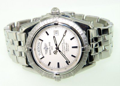 Breitling DateJust Stainless Steel Watch: Brand New Breitling DateJust Stainless Steel Watch.The total watch's weight is 195.5 grams.The measurements of watch head is 40 x 42 mm and 10 mm thick.The length of watch: 8.swiss made.water resistan