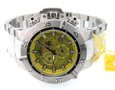 Invicta Subaqua Stainless Steel Chronograph Watch: Invicta Subaqua Noma III Stainless Steel, Chronograph, Watch with Box.The total watch's weight is 281.6 grams.The measurements of the watch head is 50 mm in diameter and 18 mm in thick.The length of w