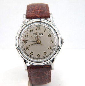 Croton Stainless Steel Leather Strap Watch: Croton Stainless Steel Leather Strap watch.The total watch's weight is 42 grams.The measurement of watch head is 30 x 32 mm and 5 mm thick.The length of watch: 9.5".Swiss Made.Water Resistant