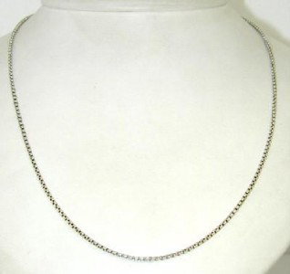 David Yurman Silver Necklace: David Yurman Silver Necklace. The total weight of Necklace is 6.5 grams. The necklace is 17.25" long.