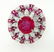 314A: Platinum Burma Ruby & Diamond Ring. - 4