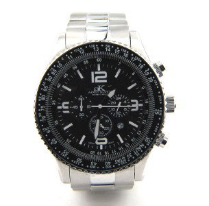 Adee Kaye Stainless Steel Chronograph Mens Watch: Brand New Adee Kaye Stainless Steel, Chronograqph Men's Watch With Box.The total watch's weight is 220.4 grams.The measurements of the watch head is 48 mm in diameter and 10 mm in thick.The length of 