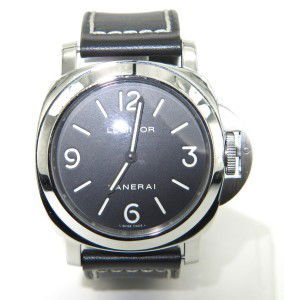 Officine Panerai Luminor Stainless Steel Skeleton: Officine Panerai Luminor Stainless Steel Skeleton Black Leather Strap Mens Watch With Original Box. The total watch's weight is 123.1 grams. The measurements of watch head is 44 x 49 mm and 15 mm thic