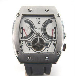 Marcel Drucker Stainless Steel Rubber Strap Wat: Brand New Marcel Drucker Automatic Stainless Steel, Skeleton Rubber Strap Watch with Box.The total watch's weight is 156 grams.The measurements of the watch head is 43 x 47 mm in diameter and 16 mm in