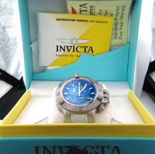Invicta Subaqua Stainless Steel Chronograph Wat: Invicta Subaqua Noma III Stainless Steel, Chronograph, Watch with Box.The total watch's weight is 283.2 grams.The measurements of the watch head is 50 mm in diameter and 15 mm in thick.Chain is 25 mm