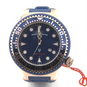 Swiss Legend Stainless Steel Rubber Strap Wat: Swiss Legend Stainless Steel, DateJust, Rubber Strap Watch With Box.The total watch's weight is 179 grams.The measurements of the watch head is 47 x 51 mm in diameter and 15 mm in thick.The length of