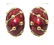 326: Schlumberger Tiffany & Co 18K Gold Enamel Earrings - 2