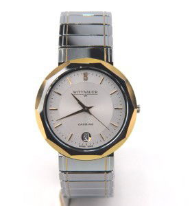 Wittnauer DateJust Stainless Steel Watch: Brand New Wittnauer DateJust Stainless Steel Watch.The total watch's weight is 122.1 grams.The measurements of watch head is 32 x 32 mm and 5 mm thick.The length of watch: 8.25".swiss made.water resis