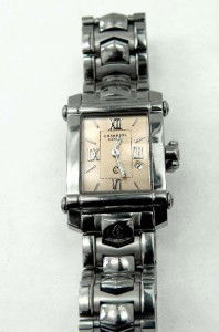 Charriol Stainless Steel Date Just Watch: Charriol Stainless Steel Date Just Watch watch's Weight: 102.5 grams The measurement of watch head: 22 x 16 mm and 7 mm in thickness The measurement of watch length: 7.5" Chain is 17 mm wide Swiss Mad