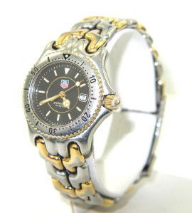 Tag Heuer Stainless Steel Date Just Professional W: Tag Heuer Stainless Steel Two-Toned Date Just Professional Watch.The total watch's weight is 65.5 grams.The size of watch head: 27 mm in diameter and 9 mm thick.The length of the watch is 7".Swiss Mad