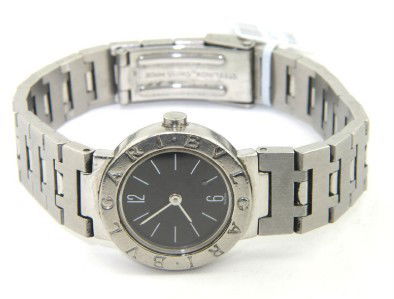 Bvlgari Stainless Steel Watch: Bvlgari Stainless Steel Watch.The total watch's weight is 45.5 grams.The measurements of watch head is 21 x 21 mm and 5 mm thick.The length of watch: 6.25".swiss made.Water Resistant.Chain is 12 mm wi