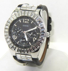 Guess Stainless Steel Chronograph Men's Watch: Guess Stainless Steel Chronograph Leather Strap Men's Watch The total watch's weight is 73 grams. The measurements of the watch head is 37 x 37 mm and 9 mm in thick The length of watch: 9.25" Leather