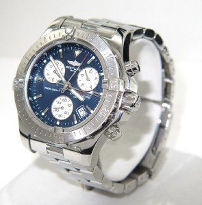 Breitling Stainless Steel Chronograph Mens Wristw: Breitling Stainless Steel Chronograph Date Just Mens Wristwatch The total watch's weight is 166.8 grams The measurements of watch head is 38 x 38 mm and 12 mm thick The length of watch: 7.75" Case Typ