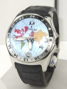 Corum Stainless Steel Skeleton Leather Strap Watch: Corum Stein Stainless Steel Skeleton Date Just Leather Strap Watch The total watch's weight is 138.7 grams. The total The size of watch head: 43 x 43 mm and 17 mm thick The length of the watch is 8.5"