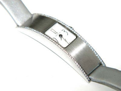 Milus Stainless Steel Diamond Leather Strap Watch: Brand New Milus Stainless Steel Diamond Leather Strap Watch With Box The total watch's weight is 19.2 grams. The total weight of diamond is 1 ct. approximately, G color VVS clarity. The measurements o