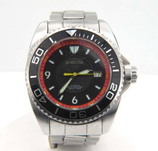 Invicta Stainless Steel Skeleton Automatic Watch: Invicta Stainless Steel Skeleton Automatic Watch The total watch's weight is 212 grams. The measurements of the watch head is 44 mm in diameter and 10 mm in thick. The length of watch: 8.5" Chain is