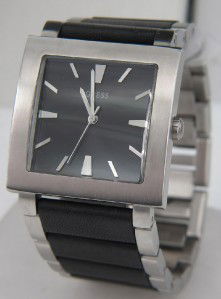 Guess Stainless Steel Watch: Guess Stainless Steel Watch. The total watch's weight is 139.3 grams. The measurements of the watch head is 34 x 34 mm and 9 mm in thick. The length of watch: 8.25". Chain is 29 mm wide. Water Resista