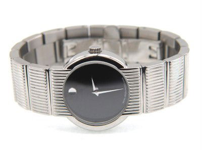 Movado Stainless Steel Watch: Movado Stainless Steel Watch The total watch's weight is 70.9 grams. The measurements of the watch head is 19 x 24 mm and 6 mm thick The length of watch: 6" Swiss Made Water Resistant Chain i
