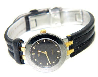 Rado Stainless Steel Leather Strap Watch: Rado Stainless Steel Leather Strap Watch.The total watch's weight is 25.9 grams.The measurements of the watch head is 23 x 23 mm and 4 mm in thick.The length of watch: 7.25".Swiss Made.Water Resistant