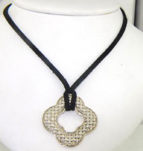 Charles Krypell Silver Necklace: Charles Krypell Silver Neckalce The weight of the Necklace is 11.4 grams The length of necklace is 17.5 " The measurements of pendant : 28 x 26 mm and 2 mm thick