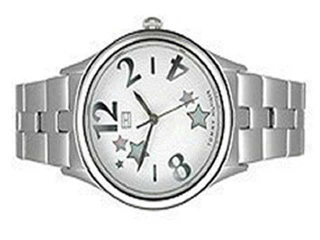 Tommy Hilfiger Bracelet White Star Dial Women’s Wa: This is a Tommy Hilfiger Bracelet White Star Dial Women’s Watch with the following features: Casual watch; Japanese quartz movement; Polished silver-tone hands and numbers; Polished stainless steel 