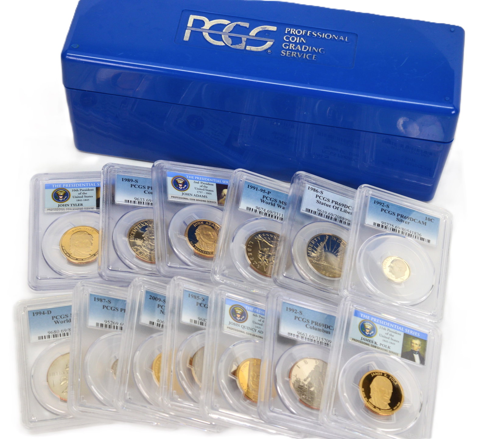 Numismatic PCGS Certified Coin Dealer's Lot in Box 13 Coins (1 of 10)