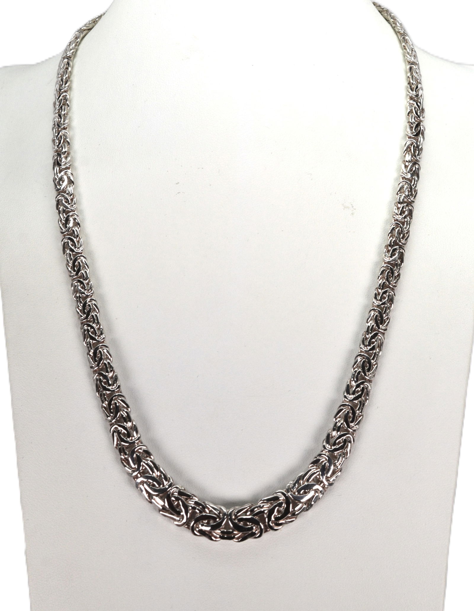 Sterling Silver Square Byzantine Necklace by Atasay Kuyumculuk Turkish Jeweler (1 of 4)
