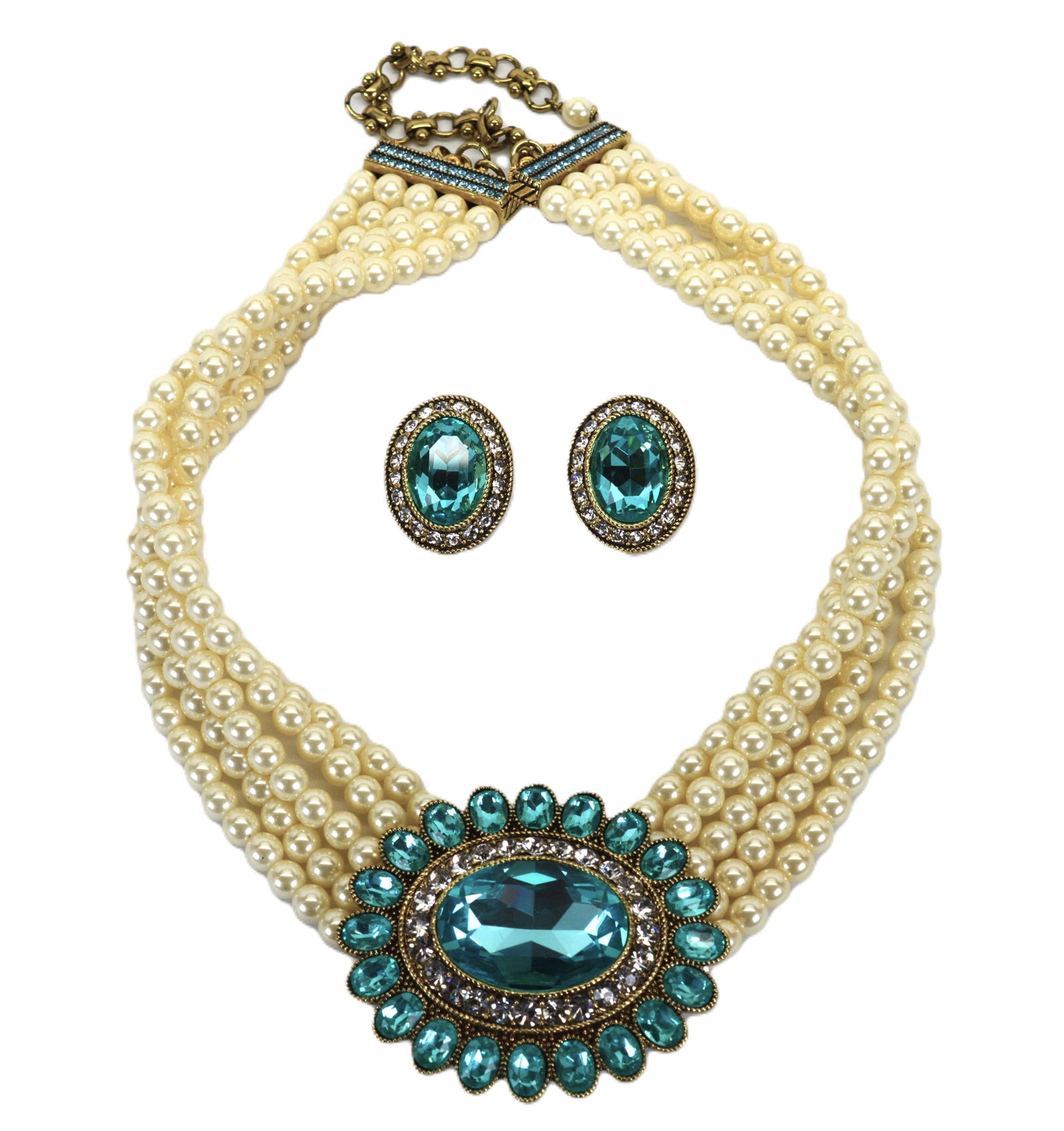 Heidi Daus Dazzling Delight Necklace and Matching Earrings Set - New In Box (1 of 8)