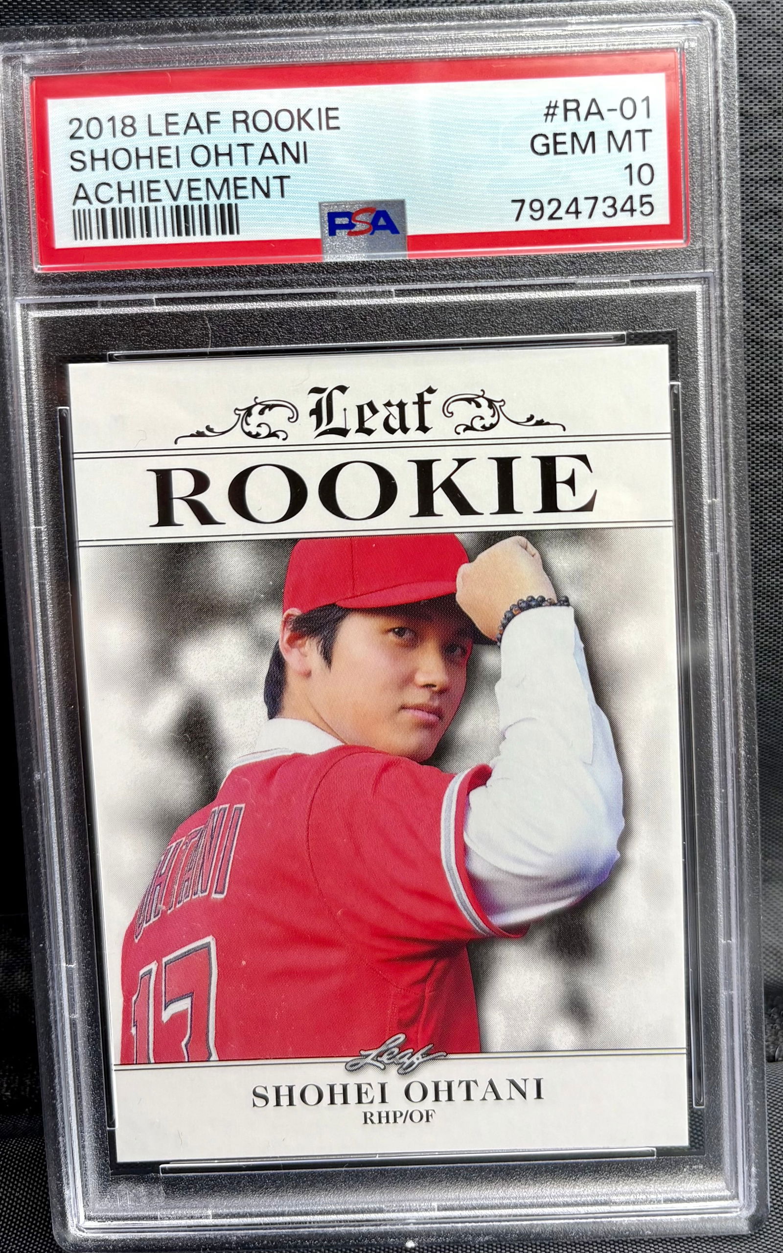 Shohei Ohtani - 2018 Leaf Rookie Achievement | PSA 10 GEM MT (1 of 2)