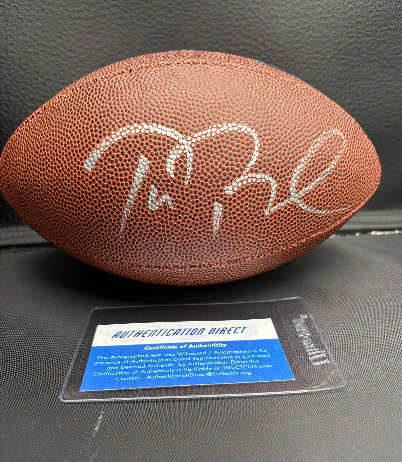 Tom Brady Autographed Signed Football COA (1 of 2)